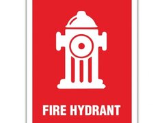 FIRE HYDRANT SIGNS